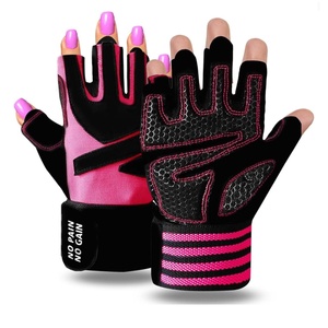 Custom Half-Finger Gym <b>Gloves</b> Best Grip Quality Padded Leather Workout Fitness Weight Lifting <b>Gloves</b> for Men Women for Sports - Product Image 4