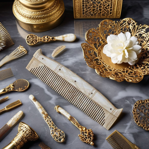 Peines para el Cabello de Estilo Vikingo de la Mejor Calidad, Hechos con Huesos de Animales, con Múltiples Diseños, Artesanía Natural de la India - Product Image 4