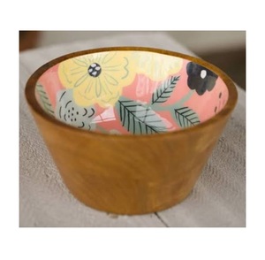 Tazón de Madera con Acabado Esmaltado, Alta Calidad para Decoración de Mesa de Hotel, Tazón para Servir Frutos Secos a un Precio Económico - Product Image 3