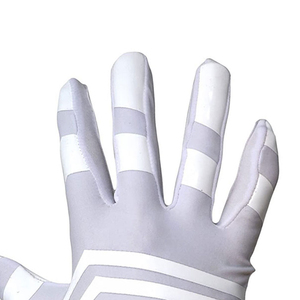 Guantes de fútbol americano deportivos de dedo completo, palma de cuero sintético con revestimiento de silicona, antideslizantes, unisex, para todas las estaciones - Product Image 6