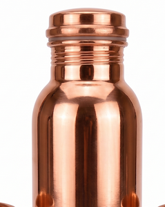 Metal Simple Shiny <b>Copper</b> Water <b>Bottle</b> With Glass for Ayurveda Health Benefits <b>Drinking</b> Water <b>Copper</b> Water <b>Bottle</b> and Glass Set - Product Image 3