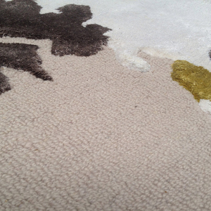 Alfombra de Lujo Hecha a Mano con Lana de Nueva Zelanda y Seda, Diseño Abstracto, Alfombra Moderna de Diseñador para Sala de Estar, Decoración Texturizada Personalizada - Product Image 3