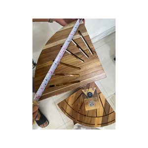 Portable Foldable Acacia Wood Corner <b>Shelf</b> for Plants & Décor Vietchoice - Product Image 1