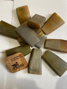 Punta de cuerno de búfalo 100% natural sin procesar para mango de cuchillo, punta de cuerno, cuerno de búfalo, artesanía Buraq - Product Image 1