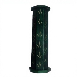 Porte-encens en bois de manguier massif fait main Laxmans, modèle tour, pour usage religieux, vente en gros Inde - Product Image 1