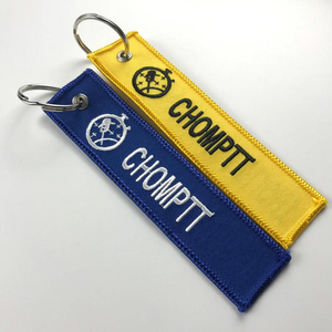 Porte-clés en tissu avec logo drapeau américain en gros / Porte-clés brodés anime / Étiquettes personnalisées brodées pour clés - Product Image 3