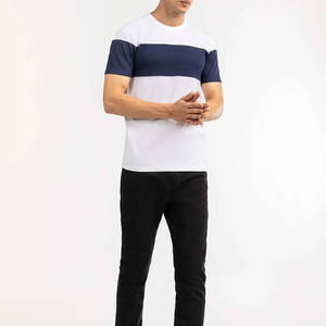 T-shirt décontracté pour homme, col rond, manches courtes, coupe classique, tissu doux, confort toute la journée, 180 g/m², vente en gros - Product Image 5