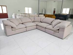 Sofá Cama en Forma de L con Funda Extraíble, Tela Lavable Ecológica, Asientos Reclinables, 6 Plazas, Espuma Suave para Apartamento, Dormitorio, Sala de Estar - Product Image 5