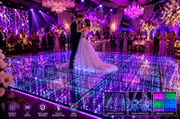 Piste de danse LED RGB 3D ABS Starry Dance Floor IP67 pour événements de mariage, location et vente en gros