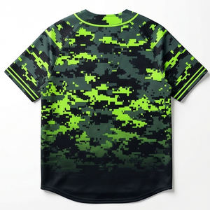 Camiseta de Béisbol con Camuflaje Digital Personalizada, Ropa Deportiva Transpirable de Malla, Ropa Urbana, MALUZA INDUSTRIES Gear - Product Image 3