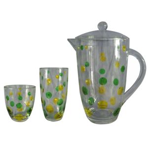 Vasos de acrílico de colores con puntos redondos - Product Image 3