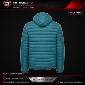 High- Quality Fashion Puffer Jacket Pakistan Factory Custom Color Casual Dyed OEM Service Winter <b>Quilted</b> Padding Hooded Men - Product Image 4