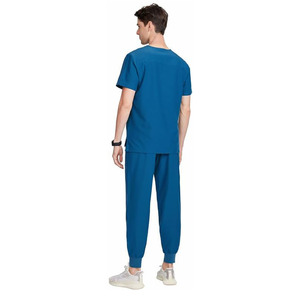 Ensembles de blouses médicales classiques unisexes en coton blanc, en tissu jersey, avec détection d'aiguilles, pour infirmières professionnelles, usage hospitalier - Product Image 2