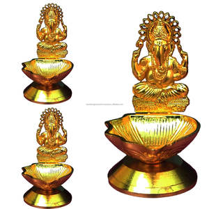 พระพิฆเนศทองเหลืองดีไซน์แบบ DIY ของแขวนตกแต่งบ้านของขวัญสำหรับงานแต่งบ้านและเทศกาลดิวาลี - Product Image 3