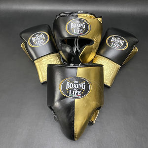 Équipement de combat - Ensemble de sparring de boxe - No Boxing No Life - 100% cuir véritable - Rembourrage épais à 4 couches - Évacuation de l'humidité - Product Image 1