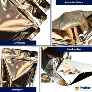 Bolsas de Papel de Aluminio Reciclables LDPE con Cierre, Precio de Fábrica, para Envasado de Alimentos para Bebés, Impresión por Grabado, Bolsa Vertical Colorida - Product Image 4