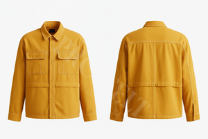 Camisas de Vestir Ligeras para Trabajo al Aire Libre, Cierre de Botones Personalizado, Marca Privada, Manga Larga, Diseño con Bolsillos - Product Image 3