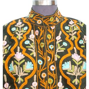 เสื้อแจ็คเก็ตปักลายคอร์ติสแบบสั้น ทำมือ สไตล์ชาติพันธุ์ สำหรับฤดูหนาว ขายส่ง เสื้อคลุมแฟชั่นแบบดั้งเดิม สำหรับงานปาร์ตี้และงานอีเว้นท์ - Product Image 3