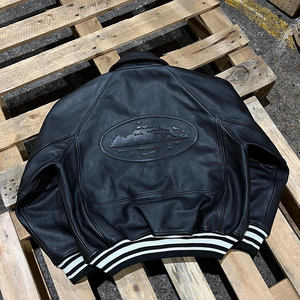 Veste en cuir PU tissé pour homme, style motard, décontractée, coupe slim, grande taille, vintage, en polaire, vente en gros d'usine SIDDIQUI HOSINEX - Product Image 5