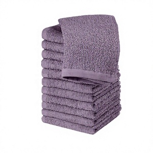 Vente directe d'usine, serviettes de visage en coton 100% plus grandes et plus épaisses, tricotées, écologiques, logo jacquard personnalisé de haute qualité, 32x32cm - Product Image 4