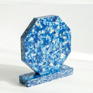 Custom Recycled Hexagon Crystal <b>Plaque</b> Laser <b>Engraving</b> UV Printing Polished Finish Recognition Award Promotional Business Events - Product Image 5