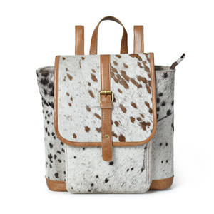 New Arrival Casual Cowhide Leather Hair On <b>Backpack</b> Bag style Double Strap High Quality Custom Made Cowhide Hair On <b>Backpack</b> Bag - Product Image 4