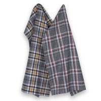 Serviette de cuisine à rayures tissées 100% coton, confort doux, absorption rapide et séchage, serviette de nettoyage écologique multi-usages
