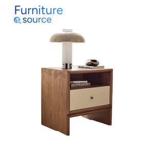 Table de chevet moderne signature avec 2 tiroirs, écologique, table de rangement réglable pour la maison, l'hôtel, la villa - Usine vietnamienne OEM/ODM - Product Image 1