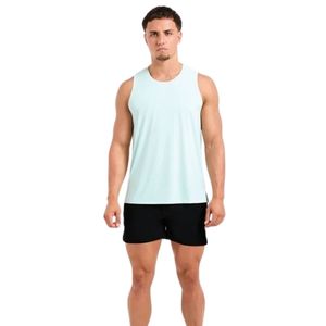 Débardeur sans manches vert menthe pour homme – Idéal pour la gym, l'entraînement, le sport, la course et les loisirs - Product Image 3
