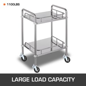 Set di 4 Ruote Girevoli in Poliuretano con Nucleo in Ferro da 8 Pollici, Capacità 1100 LBS, Doppio Freno di Bloccaggio, Gambe Regolabili 100mm OEM - Product Image 3