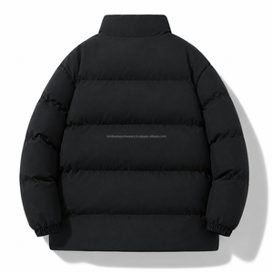 Blouson matelassé homme color block, hiver, décontracté, épais, coupe-vent, rembourrage polyester, fermeture éclair, col montant, coupe droite - Product Image 6