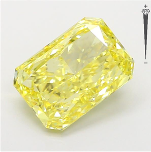 Diamante Cultivado en Laboratorio con Certificación IGI, Corte Radiante de 3.45 CT, Color Amarillo Intenso Fantasía, Claridad VVS2, CVD LG 792667167, ROYAL GEMS PARA JOYERÍA - Product Image 3