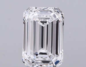 Diamant blanc de laboratoire de qualité supérieure, taille émeraude, 3,52 carats, couleur D, clarté IF, finition excellente. - Product Image 1