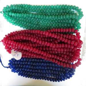 ลูกปัดหินออนิกซ์สีเขียวธรรมชาติแกะสลักรูปเมลอน รูปฟักทอง สำหรับทำเครื่องประดับ ร้อยเป็นเส้น หินเม็ดเดี่ยว - Product Image 4