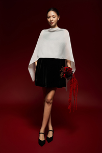 Vestidos Mini de Verano con Cuello Barco, Cintura Holgada, Estilo Casual, Tejido de Terciopelo, Minimalistas, Manga Regular, Botones, Transpirables, OEM - Product Image 5