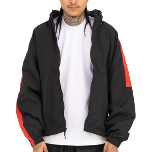 Wholesale Breathable Vintage Jacket Colorblcok High Quality Custom Nylon Windproof Windbreaker Jacket For Men - Product Image 1
