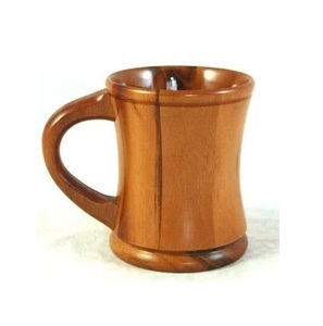 Taza de Madera Rústica Hecha a Mano, Taza de Café de Madera Maciza con Acabado Natural, Ecológica, Ideal para Regalo - Product Image 2