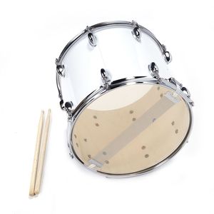 Set di Tamburi da Marcia Professionali 14 X 10 Pollici, Pelli in Acrilico, Betulla, PVC, Acciaio, Acero, Metallo, Bianco, con Cinghia, Strumento Musicale - Product Image 3