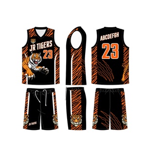 Maillots de basket-ball unisexes respirants sur mesure, tailles plus grandes, uniforme d'équipe, 100% polyester, séchage rapide, antibactérien, design personnalisé - Product Image 3