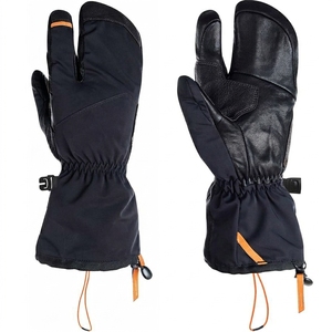 Gants de ski en cuir durables à trois doigts, imperméables, thermiques, coupe-vent, à enfiler, pour hommes, sports d'hiver sur neige - Product Image 1