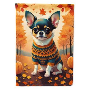 Bandera de jardín de Chihuahua Multicolor para otoño, buzón decorativo, cartel de patio para ilustraciones de Patio para macizos de flores de cualquier tamaño - Product Image 1