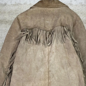 Custom Women's Western Fringe <b>Suede</b> Leather <b>Jacket</b> Genuine Cow <b>Suede</b> Cropped Cowgirl <b>Jacket</b> Vintage Tassel Biker Coat - Product Image 6
