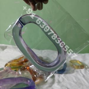 Decoración de Pared de Resina Ovalada, Adorno Interior, Material de Eslabones de Cadena Grandes para Decoración del Hogar, Accesorios de Instalación para Habitaciones - Product Image 1