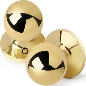 Design Solid <b>Brass</b> Ball Door Handle <b>Knobs</b> Durable Stylish Antirust Eco-Friendly for Modern Classic Bedroom Hotel - Product Image 1