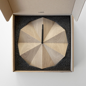 Horloge murale en bois minimaliste, horloge décorative moderne en bois pour la maison, le bureau et le salon, décoration murale contemporaine unique - Product Image 4
