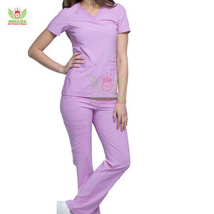 ชุดยูนิฟอร์มแพทย์โรงพยาบาลทันตกรรมคุณภาพสูงแบบใหม่ปี 2026 พร้อมโลโก้สั่งทำ OEM ไซส์ XL สำหรับแพทย์ชายหญิง ชุดพนักงานร้านเสริมสวย ผลิตจากโพลีเอสเตอร์/ผ้าฝ้าย - Product Image 1