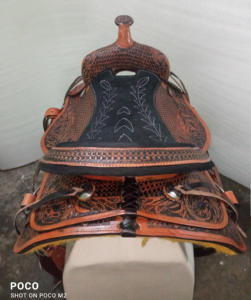 Selle de cheval faite à la main en cuir confortable et durable course Western plaisir équitation selle de cheval anglaise selle de cheval robuste - Product Image 6