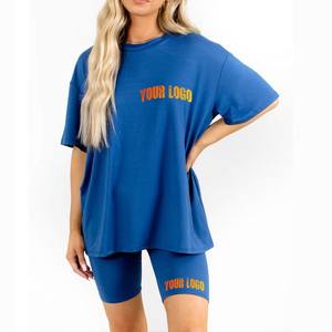 Custom Logo Women's Lace 100% Cotton 2 Piece Solid Color Zipper Cropped Bodycon Hoodies & Shorts Tracksuit Set Wholesale - Product Image 4