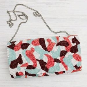 Bolso de Mano Artesanal de Lujo con Cuentas de Cristal Indias, Asa Tipo Baguette Colorida, Duradero, Accesorio de Moda Diaria, Bolso Tote - Product Image 1