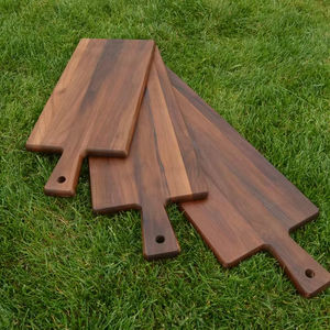 Tabla de cortar y bandeja para servir de bambú MS Handicraft, modelo MS-WC-001, duradera, forma rectangular, 12 mm de grosor, apta para lavavajillas. - Product Image 1